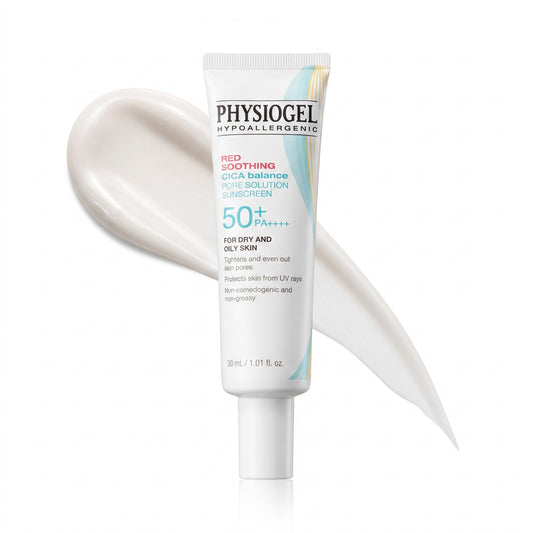 PHYSIOGEL Red Soothing Cica Balance Pore Sunscreen SPF50+ PA++++ 30ml